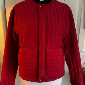 imogene + willie Quilted Red Puffer Jacket